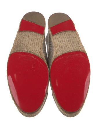 Christian Louboutin Canvas Tassel Accents Espadrilles
