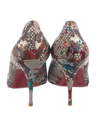 Christian Louboutin Snakeskin Printed Pumps