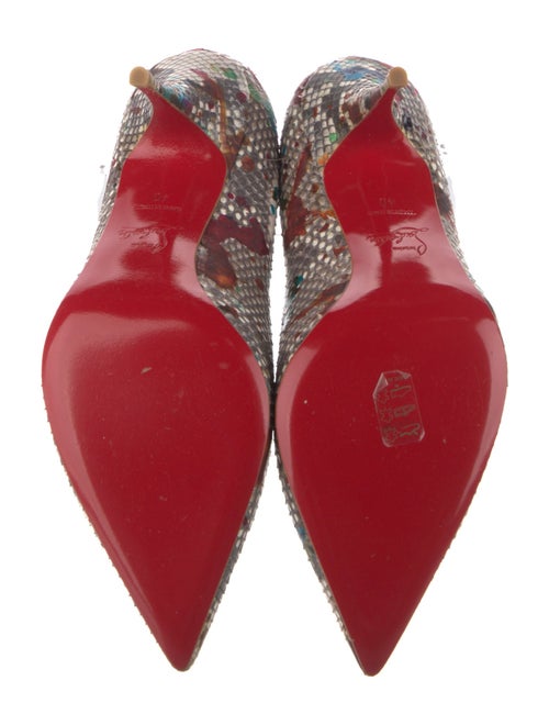Christian Louboutin Snakeskin Printed Pumps