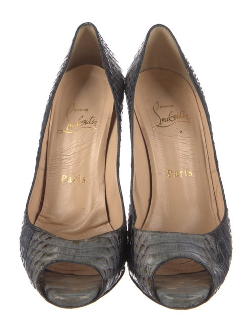 Christian Louboutin Python Animal Print Pumps