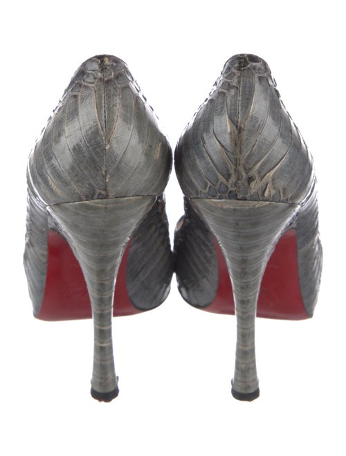 Christian Louboutin Python Animal Print Pumps