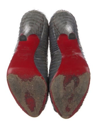 Christian Louboutin Python Animal Print Pumps