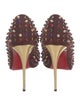Christian Louboutin Suede Polka Dot Print Pumps
