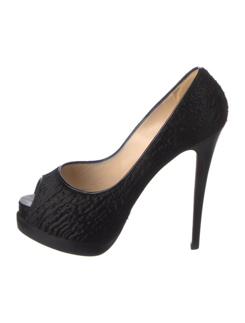 Christian Louboutin Altdama 140 Lamb Fur Pumps