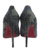 Christian Louboutin Suede Printed Pumps