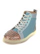 Christian Louboutin Mesh Colorblock Pattern Sneakers