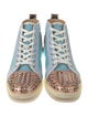 Christian Louboutin Mesh Colorblock Pattern Sneakers