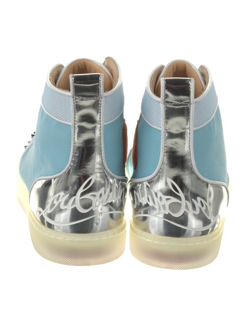 Christian Louboutin Mesh Colorblock Pattern Sneakers
