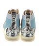 Christian Louboutin Mesh Colorblock Pattern Sneakers