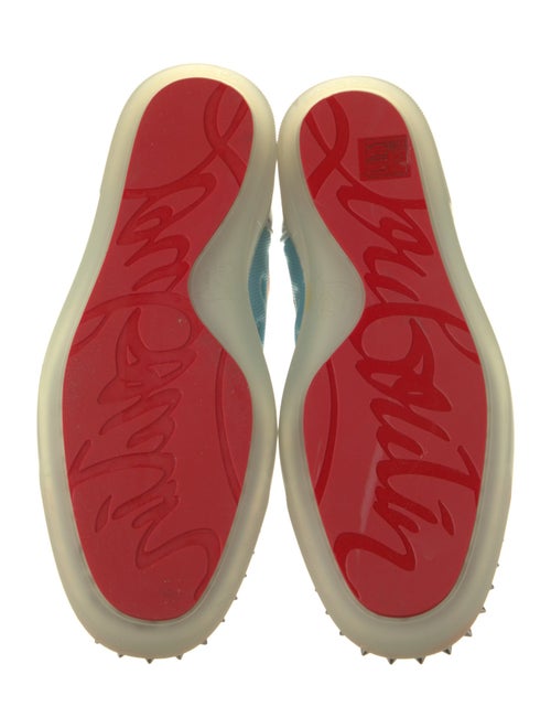 Christian Louboutin Mesh Colorblock Pattern Sneakers