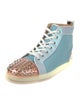 Christian Louboutin Mesh Colorblock Pattern Sneakers