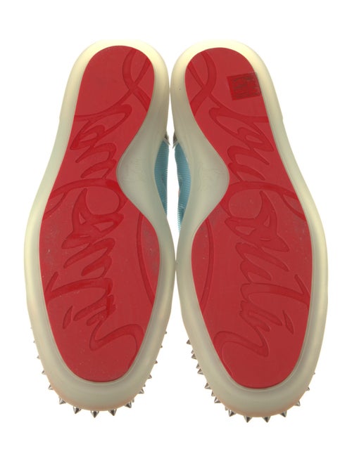 Christian Louboutin Mesh Colorblock Pattern Sneakers