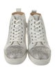Christian Louboutin Leather Crystal Embellishments Sneakers