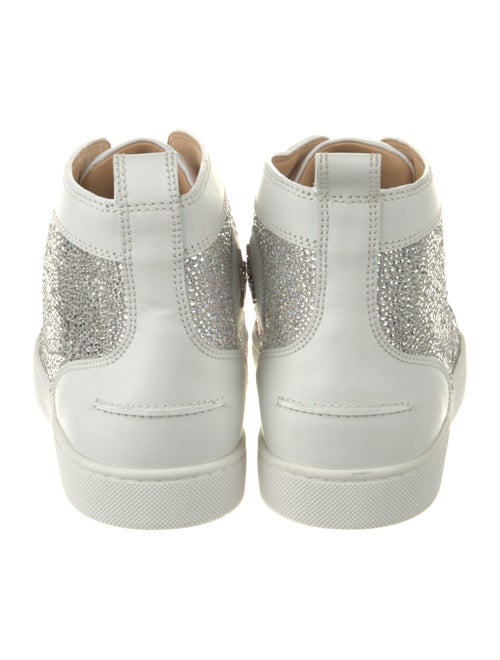 Christian Louboutin Leather Crystal Embellishments Sneakers