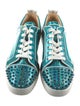 Christian Louboutin Patent Leather Colorblock Pattern Sneakers