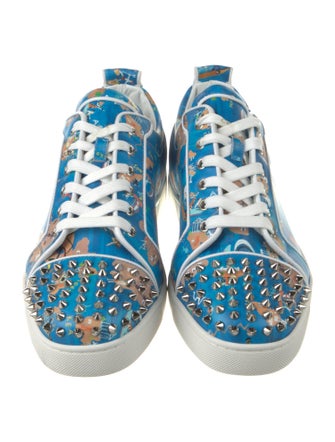 Christian Louboutin Leather Printed Sneakers