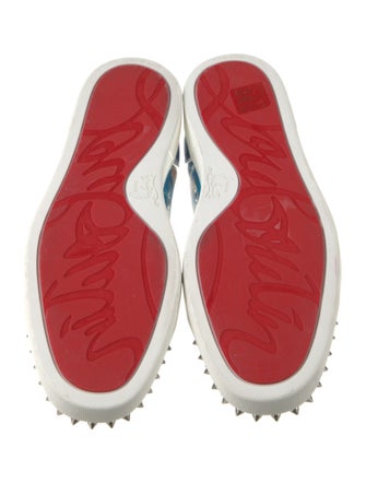 Christian Louboutin Leather Printed Sneakers