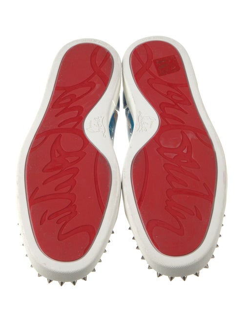 Christian Louboutin Leather Printed Sneakers