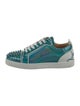 Christian Louboutin Patent Leather Colorblock Pattern Sneakers