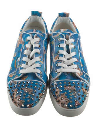 Christian Louboutin Satin Printed Sneakers