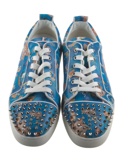 Christian Louboutin Satin Printed Sneakers