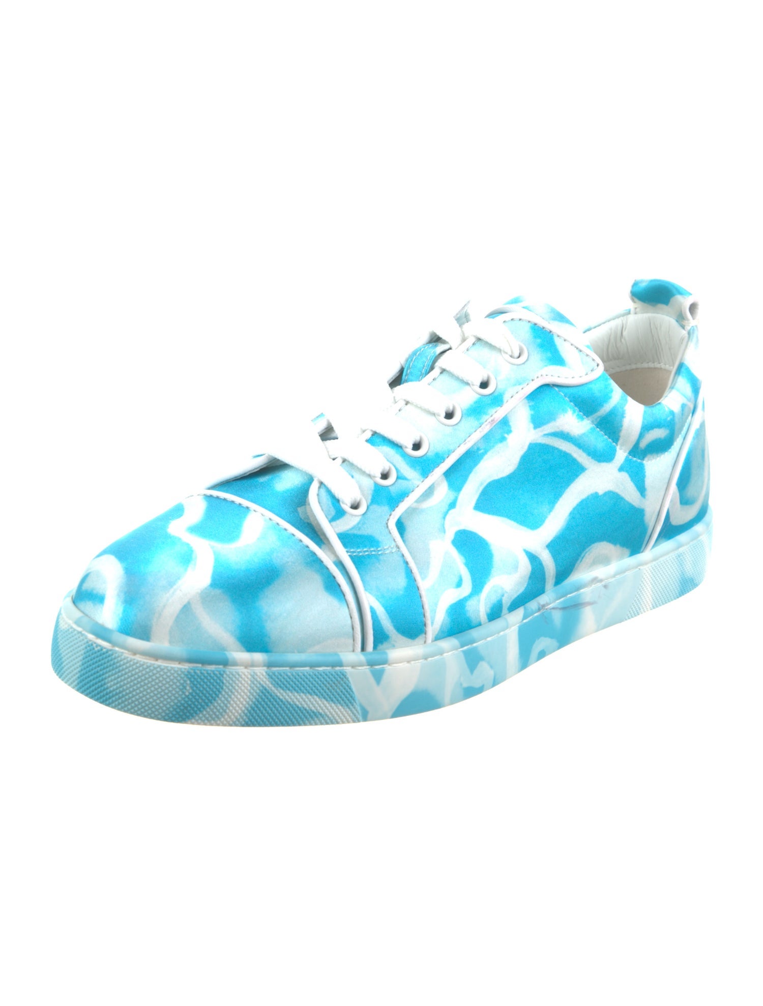 Christian Louboutin Satin Tie-Dye Print Sneakers