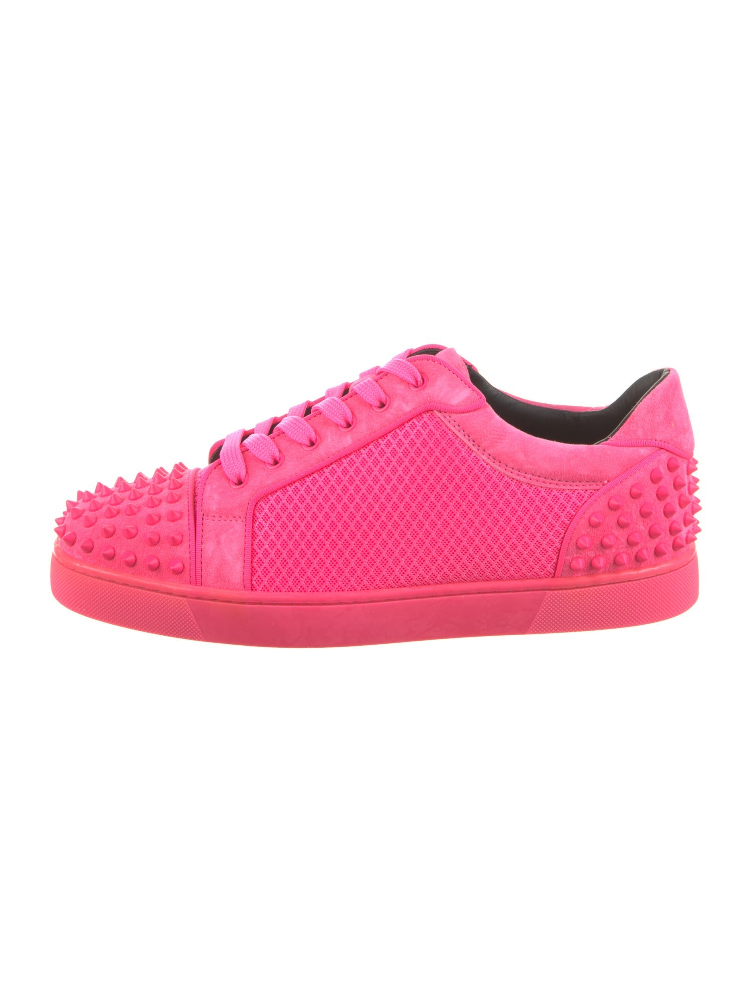 Christian Louboutin Suede Studded Accents Sneakers