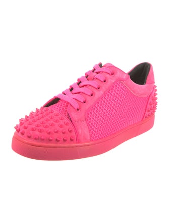 Christian Louboutin Suede Studded Accents Sneakers