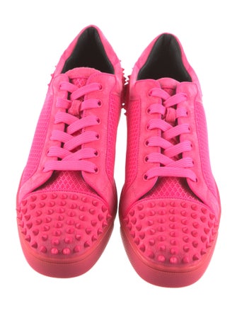 Christian Louboutin Suede Studded Accents Sneakers
