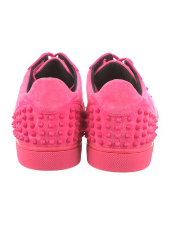 Christian Louboutin Suede Studded Accents Sneakers