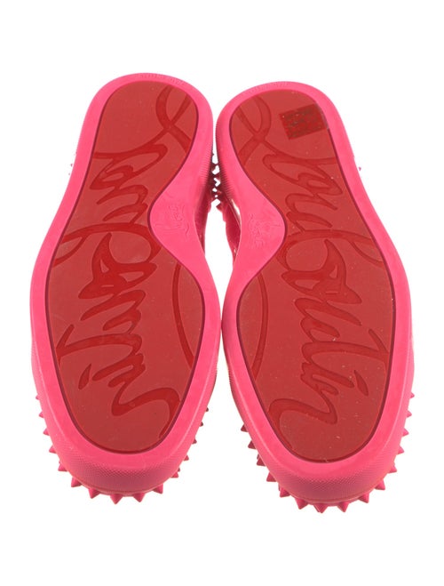Christian Louboutin Suede Studded Accents Sneakers