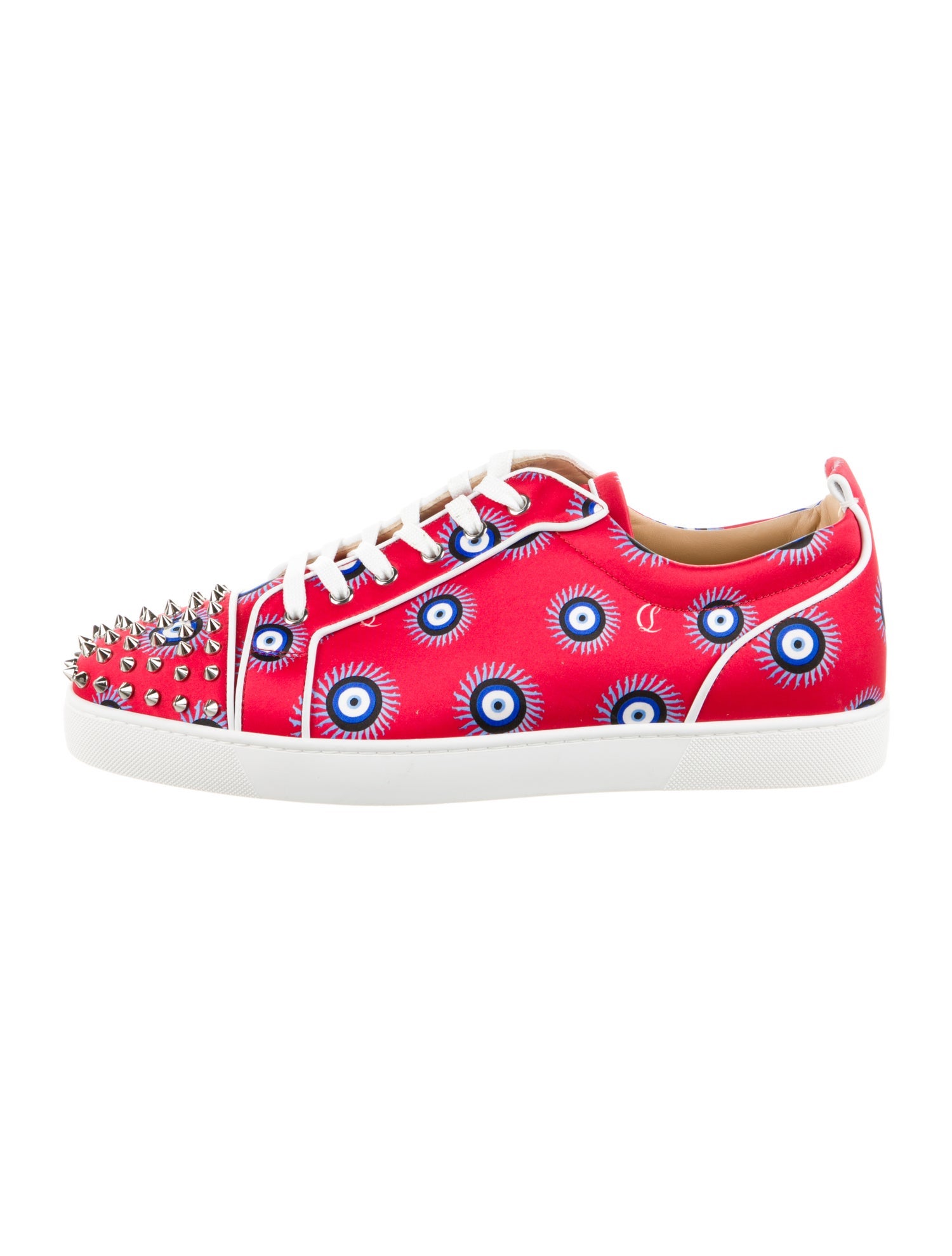 Christian Louboutin Satin Printed Sneakers