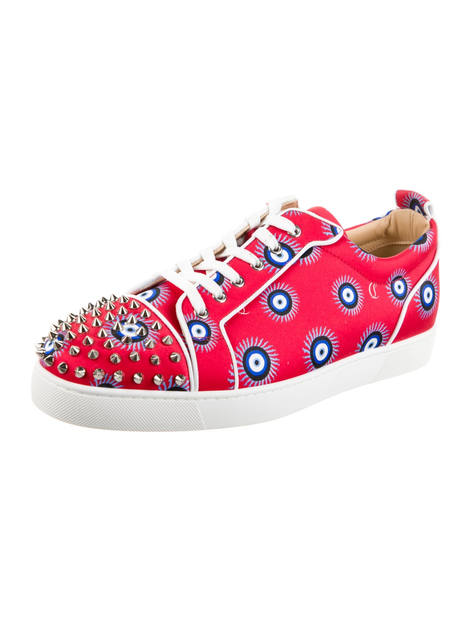 Christian Louboutin Satin Printed Sneakers