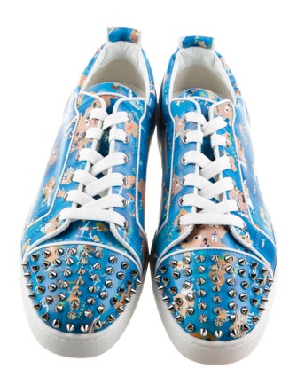 Christian Louboutin Satin Printed Sneakers