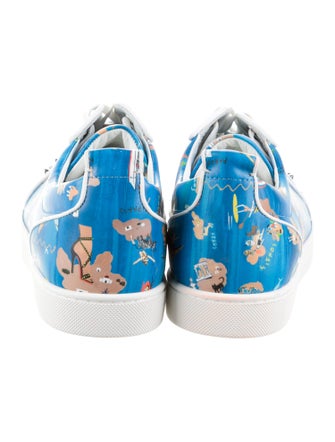 Christian Louboutin Satin Printed Sneakers