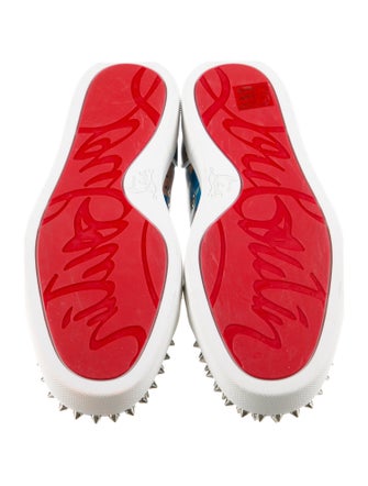 Christian Louboutin Satin Printed Sneakers