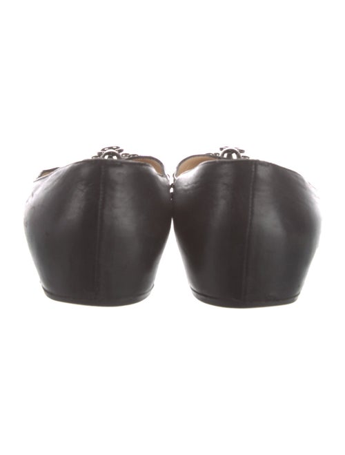 Christian Louboutin Spike Accents Leather Ballet Flats