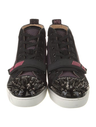Christian Louboutin Mesh Printed Sneakers