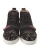 Christian Louboutin Mesh Printed Sneakers