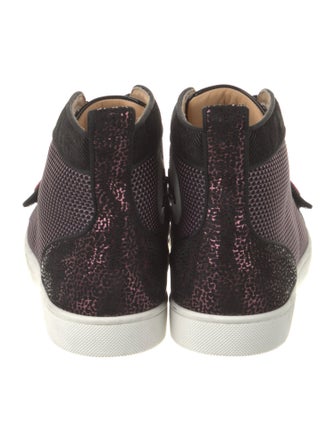 Christian Louboutin Mesh Printed Sneakers