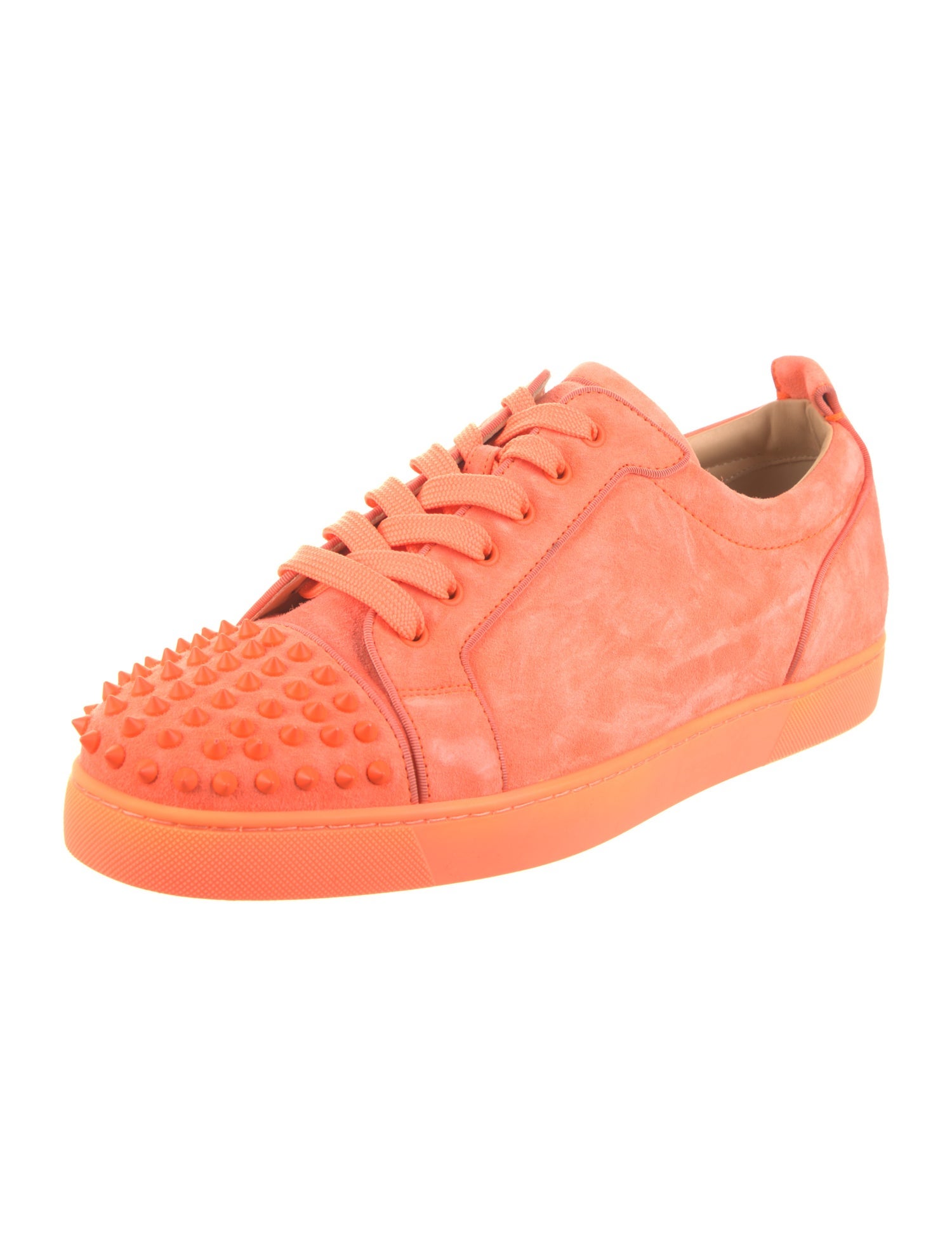 Christian Louboutin Suede Studded Accents Sneakers