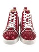 Christian Louboutin Patent Leather Studded Accents Sneakers