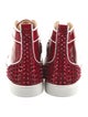 Christian Louboutin Patent Leather Studded Accents Sneakers