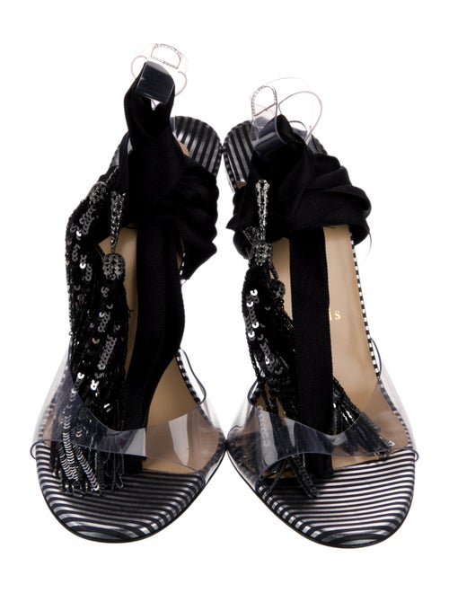 Christian Louboutin PVC Striped Sandals