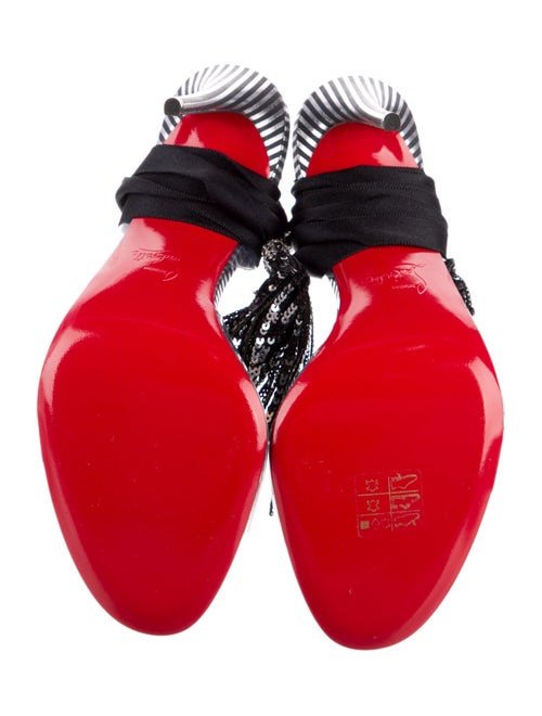 Christian Louboutin PVC Striped Sandals