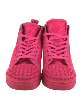 Christian Louboutin Mesh Studded Accents Sneakers