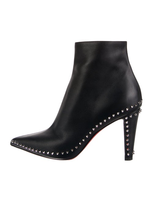 Christian Louboutin Spike Accents Leather Boots