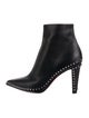 Christian Louboutin Spike Accents Leather Boots
