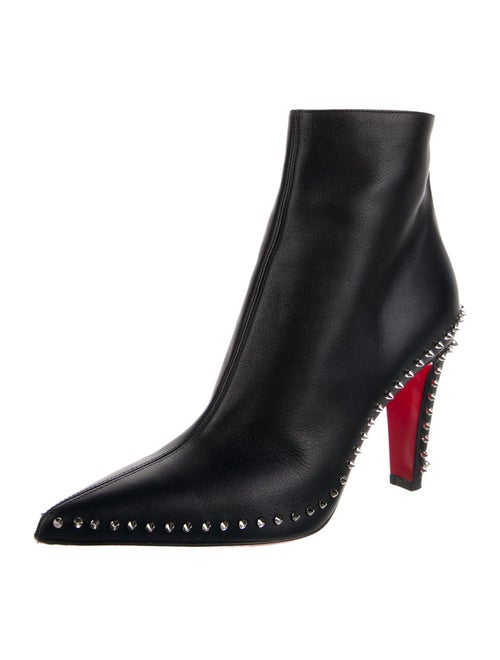 Christian Louboutin Spike Accents Leather Boots