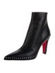 Christian Louboutin Spike Accents Leather Boots